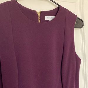 Calvin Klein Size 4 Plum Dress